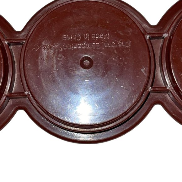 Charcoal Companion Triple Mini and Large Burger Press Slider 2005 2008 4 Piece - Picture 5 of 6